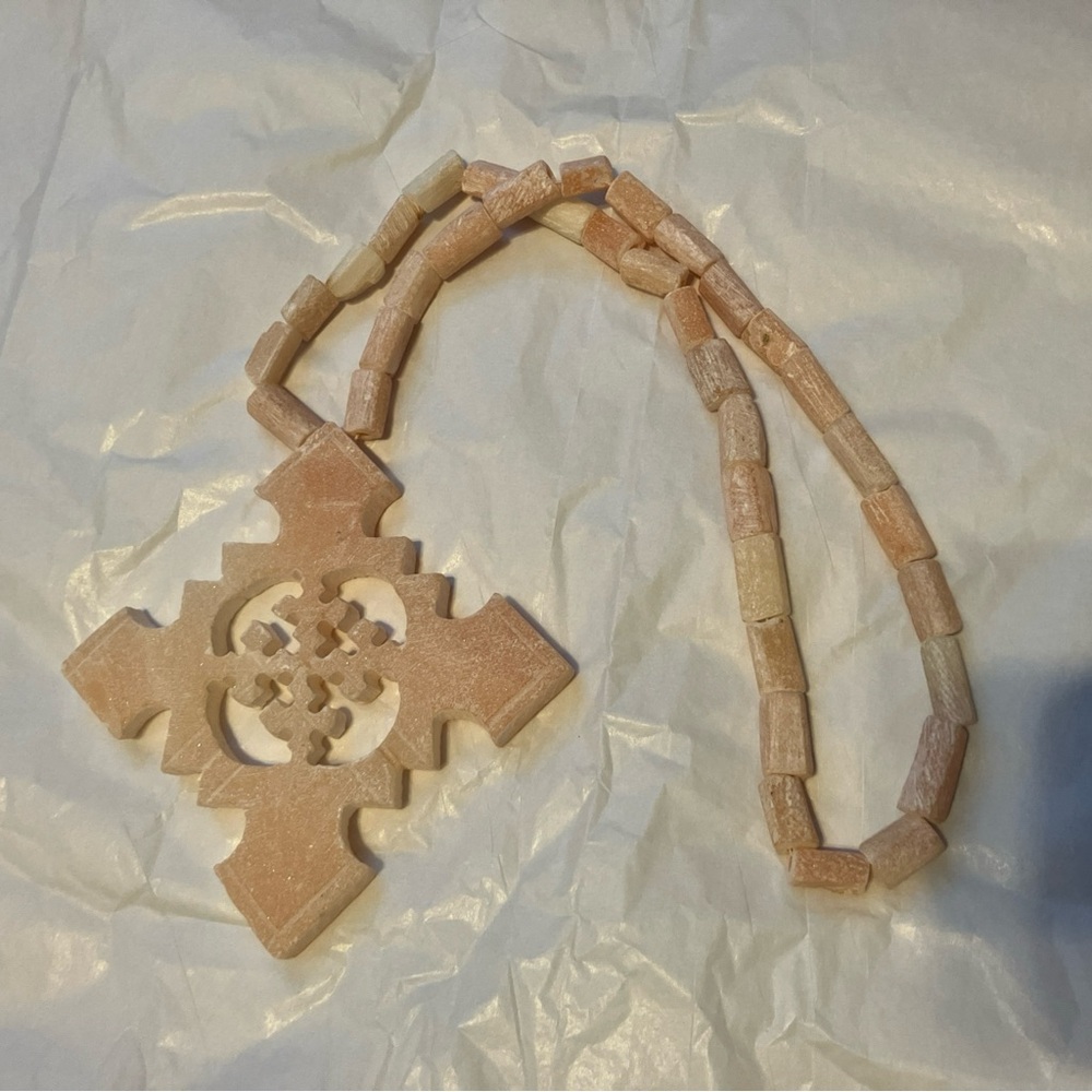 Large Ethiopian Traditional Amhara stone necklace